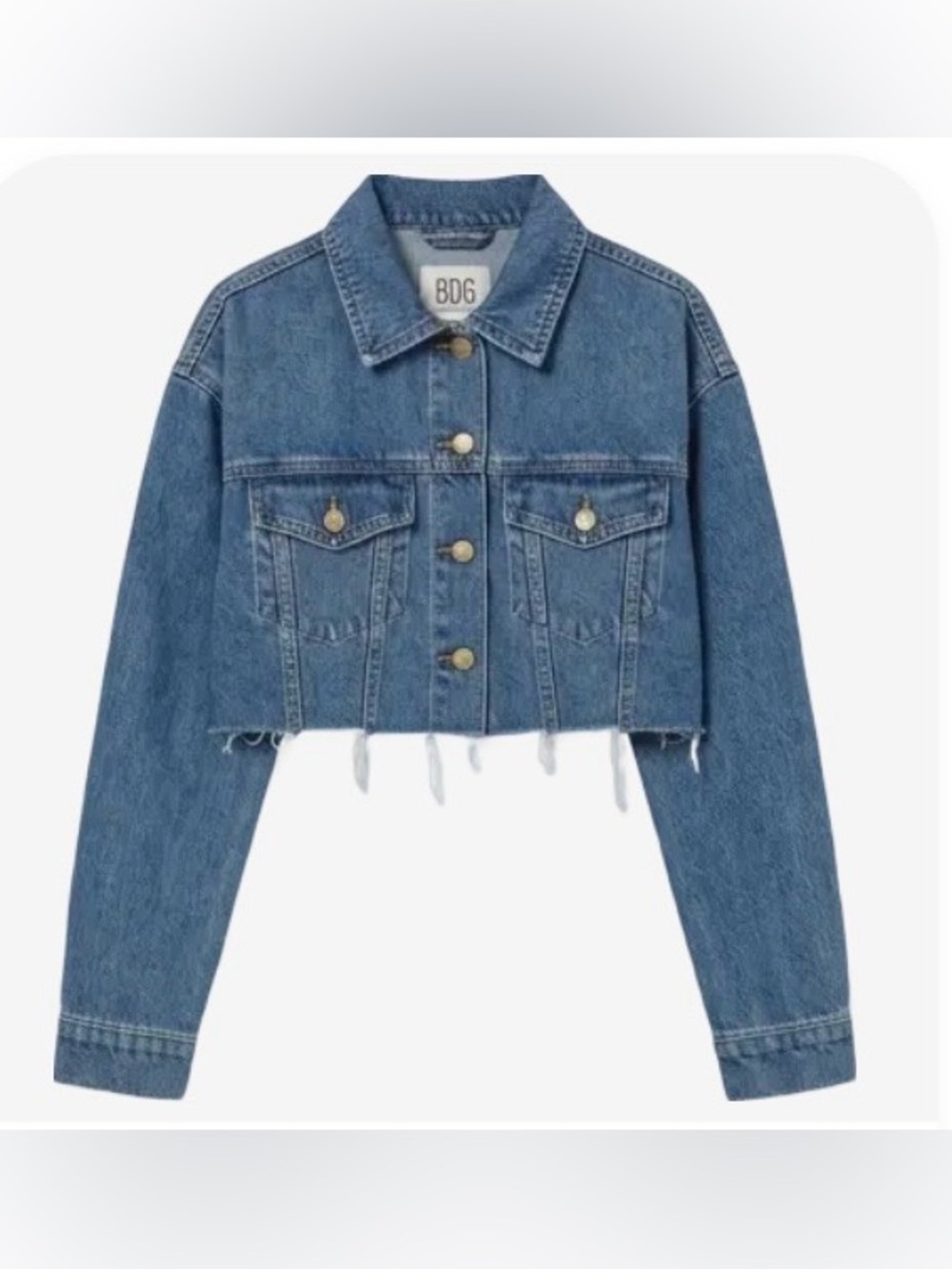 BDG Urban Outfitters Cropped Denim Jacket Size Medium